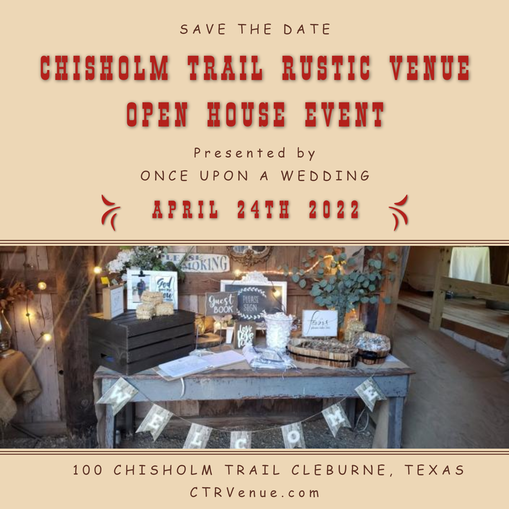 Red Door Ranch Open House Feb 19, 2022 with Once Upon a Wedding